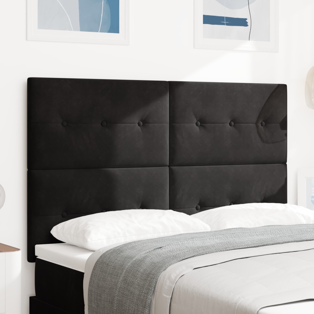 vidaXL Branșă LED Negru 80 cm Catifea
