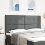 vidaXL Cap pentru pat LED Gri închis de 90 cm, din țesătură vidaXL Cap pentru pat LED Gri închis de 90 cm, din țesătură