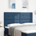 vidaXL Cap de pat LED albastru de 90 cm, din țesătură vidaXL Cap de pat LED albastru de 90 cm, din țesătură
