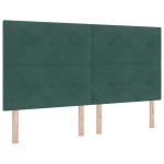 vidaXL Tăblie cap cu lumini cu bandă LED Ajustabil Verde 90 cm Catifea vidaXL Tăblie cap cu lumini cu bandă LED Ajustabil Verde 90 cm Catifea