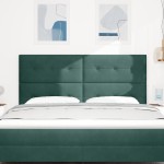 vidaXL Tăblie cap cu lumini cu bandă LED Ajustabil Verde 90 cm Catifea vidaXL Tăblie cap cu lumini cu bandă LED Ajustabil Verde 90 cm Catifea