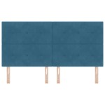 vidaXL Headboard cu LED Albastru Întunecat 90 cm Catifea vidaXL Headboard cu LED Albastru Întunecat 90 cm Catifea
