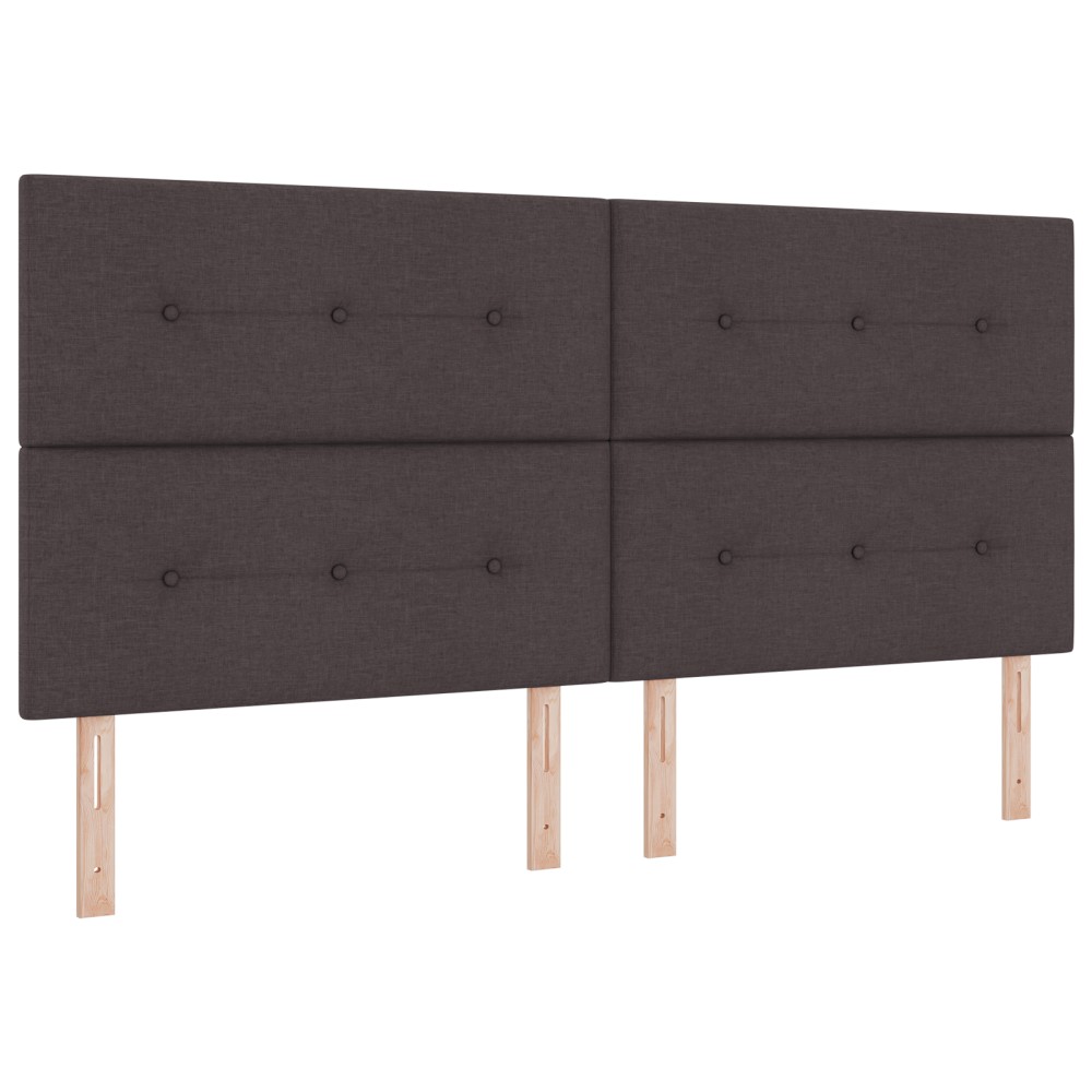 vidaXL Capitel LED maro închis de 100 cm, din țesătură