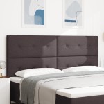 vidaXL Capitel LED maro închis de 100 cm, din țesătură