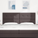vidaXL Capitel LED maro închis de 100 cm, din țesătură