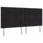 vidaXL Capita LED Negru 100 cm Catifea