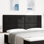 vidaXL Capita LED Negru 100 cm Catifea