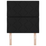 Tăblie LED vidaXL Design cu Blocuri de Diamant Neagră 80 cm Țesătură