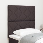 Tăblie LED vidaXL Design cu Blocuri Diamante Maro închis 80 cm Țesătură Tăblie LED vidaXL Design cu Blocuri Diamante Maro închis 80 cm Țesătură