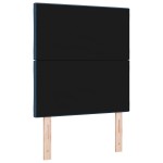 Cap de pat LED vidaXL cu blocuri diamantate Albastru 80 cm Țesătură Cap de pat LED vidaXL cu blocuri diamantate Albastru 80 cm Țesătură