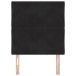 vidaXL Tăblie LED cu lumini cu bandă LED Geometric Negru 80 cm Catifea vidaXL Tăblie LED cu lumini cu bandă LED Geometric Negru 80 cm Catifea