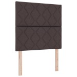 Cap de pat LED vidaXL cu design de blocuri diamantate în maro închis, 100 cm țesătură Cap de pat LED vidaXL cu design de blocuri diamantate în maro închis, 100 cm țesătură