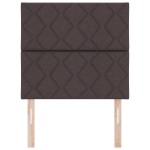 Cap de pat LED vidaXL cu design de blocuri diamantate în maro închis, 100 cm țesătură Cap de pat LED vidaXL cu design de blocuri diamantate în maro închis, 100 cm țesătură