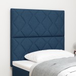 Cap de Pat LED vidaXL Design Blocuri de Diamant Albastru 100 cm Țesătură Cap de Pat LED vidaXL Design Blocuri de Diamant Albastru 100 cm Țesătură
