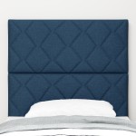 Cap de Pat LED vidaXL Design Blocuri de Diamant Albastru 100 cm Țesătură Cap de Pat LED vidaXL Design Blocuri de Diamant Albastru 100 cm Țesătură