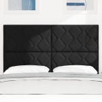 Capitonaj LED vidaXL Design blocuri diamant Negru 144 cm Țesătură Capitonaj LED vidaXL Design blocuri diamant Negru 144 cm Țesătură
