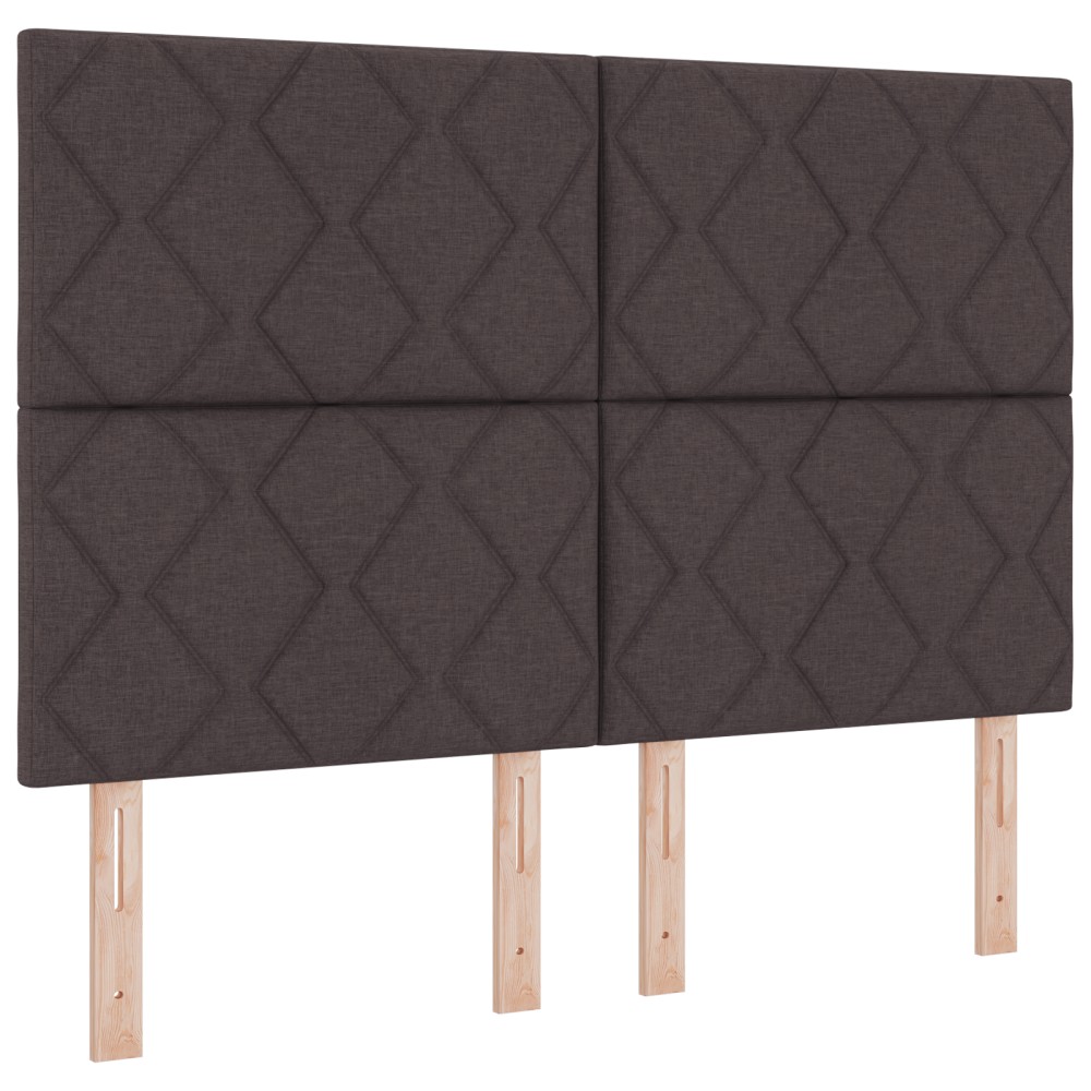 Tablia LED vidaXL Design Blocuri Diamante Maro Întunecat 144 cm Țesătură