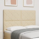 Tăblie LED vidaXL Design Blocuri Diamant Crem 144 cm Țesătură