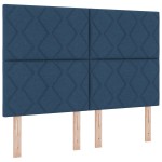 Cap de Pat LED vidaXL Design Blocuri de Diamante Albastru 144 cm Țesătură Cap de Pat LED vidaXL Design Blocuri de Diamante Albastru 144 cm Țesătură