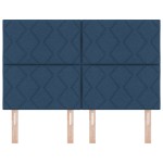 Cap de Pat LED vidaXL Design Blocuri de Diamante Albastru 144 cm Țesătură Cap de Pat LED vidaXL Design Blocuri de Diamante Albastru 144 cm Țesătură