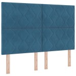 vidaXL Cap de pat LED cu design în formă de diamante, albastru închis, de 144 cm vidaXL Cap de pat LED cu design în formă de diamante, albastru închis, de 144 cm