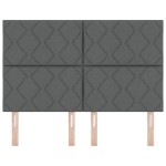 Cap de pat LED vidaXL cu design diamond gri închis 160 cm din țesătură Cap de pat LED vidaXL cu design diamond gri închis 160 cm din țesătură