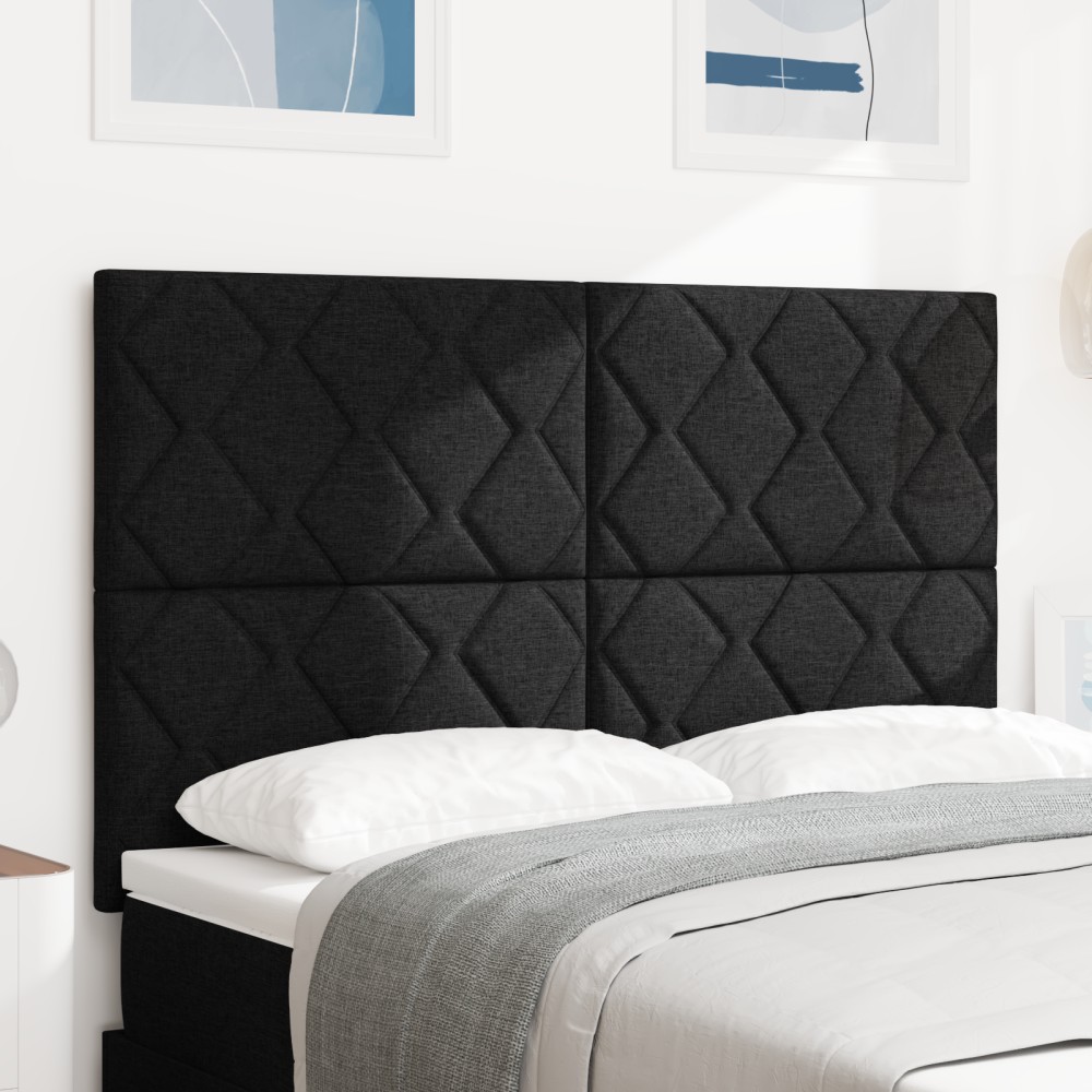 Șezlong LED vidaXL cu Design Blocuri Diamante Negru 160 cm Țesătură