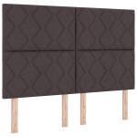 Cap de pat LED vidaXL Design Pătrățele Maro închis 160 cm din țesătură Cap de pat LED vidaXL Design Pătrățele Maro închis 160 cm din țesătură