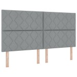 Tăblie LED vidaXL Design cu blocuri de diamant Gri deschis 180 cm Țesătură Tăblie LED vidaXL Design cu blocuri de diamant Gri deschis 180 cm Țesătură