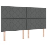 vidaXL Tăblie cap cu lumini cu bandă LED Ajustabil Gri 180 cm țesătură vidaXL Tăblie cap cu lumini cu bandă LED Ajustabil Gri 180 cm țesătură
