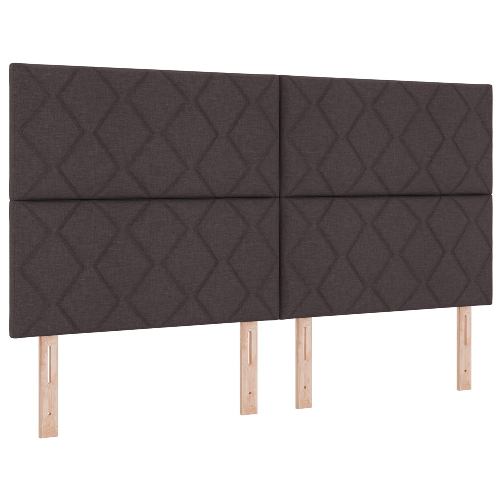 vidaXL Tăbliță LED Design Blocuri de Diamant Maro închis 180 cm Țesătură