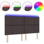 vidaXL Tăbliță LED Design Blocuri de Diamant Maro închis 180 cm Țesătură vidaXL Tăbliță LED Design Blocuri de Diamant Maro închis 180 cm Țesătură