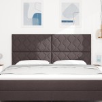 vidaXL Tăbliță LED Design Blocuri de Diamant Maro închis 180 cm Țesătură vidaXL Tăbliță LED Design Blocuri de Diamant Maro închis 180 cm Țesătură