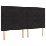 vidaXL Cap de pat LED Design cu blocuri de diamant Negru 180 cm Catifea vidaXL Cap de pat LED Design cu blocuri de diamant Negru 180 cm Catifea