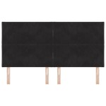 vidaXL Cap de pat LED Design cu blocuri de diamant Negru 180 cm Catifea vidaXL Cap de pat LED Design cu blocuri de diamant Negru 180 cm Catifea