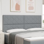 Cap de pat LED vidaXL Design cu blocuri de diamant Gri deschis 200 cm Țesătură Cap de pat LED vidaXL Design cu blocuri de diamant Gri deschis 200 cm Țesătură