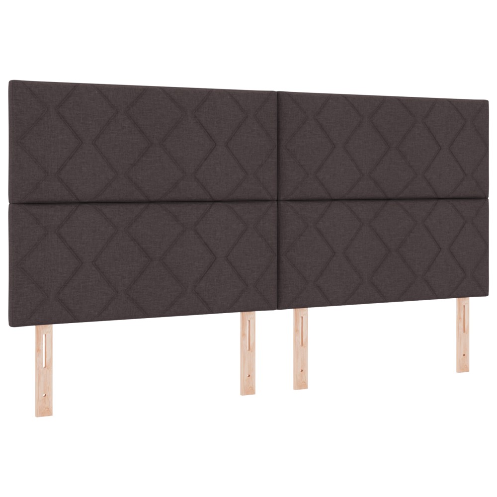 Tablă LED vidaXL Design Blocuri de Diamante Maro închis 200 cm Tapițată