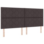 Tablă LED vidaXL Design Blocuri de Diamante Maro închis 200 cm Tapițată