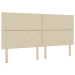 Cap de Pat LED vidaXL Design Blocuri de Diamant Crem 200 cm Țesătură Cap de Pat LED vidaXL Design Blocuri de Diamant Crem 200 cm Țesătură