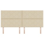 Cap de Pat LED vidaXL Design Blocuri de Diamant Crem 200 cm Țesătură Cap de Pat LED vidaXL Design Blocuri de Diamant Crem 200 cm Țesătură