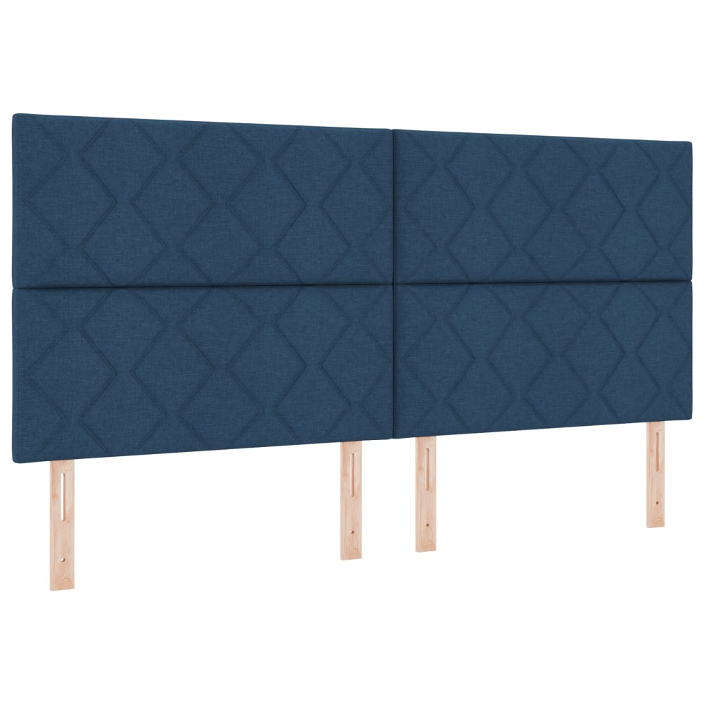 vidaXL Cadran LED Albastru Țesătură 200 cm Modern Cadran LED
