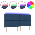 vidaXL Cadran LED Albastru Țesătură 200 cm Modern Cadran LED vidaXL Cadran LED Albastru Țesătură 200 cm Modern Cadran LED