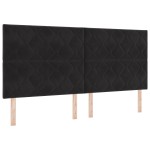 vidaXL Cap de pat LED - Design cu blochete de diamant - 200 cm - Catifea vidaXL Cap de pat LED - Design cu blochete de diamant - 200 cm - Catifea