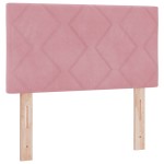 vidaXL Pat cu Arcuri și Saltea cu saltea Roz 80 x 200 cm țesătură vidaXL Pat cu Arcuri și Saltea cu saltea Roz 80 x 200 cm țesătură