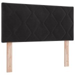 vidaXL Pat cu Arcuri și Saltea cu saltea Negru 100 x 200 cm țesătură vidaXL Pat cu Arcuri și Saltea cu saltea Negru 100 x 200 cm țesătură
