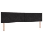 vidaXL Pat cu Arcuri și Saltea cu saltea Negru 200 x 200 cm țesătură vidaXL Pat cu Arcuri și Saltea cu saltea Negru 200 x 200 cm țesătură