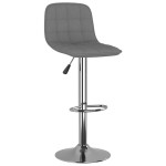 vidaXL Scaune de bar, 2 buc., gri deschis, material textil