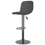 vidaXL Scaune de bar, 2 buc., gri închis, material textil