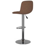 vidaXL Scaune de bar, 2 buc., maro, material textil vidaXL Scaune de bar, 2 buc., maro, material textil