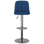 vidaXL Scaune de bar, 2 buc., albastru, material textil vidaXL Scaune de bar, 2 buc., albastru, material textil